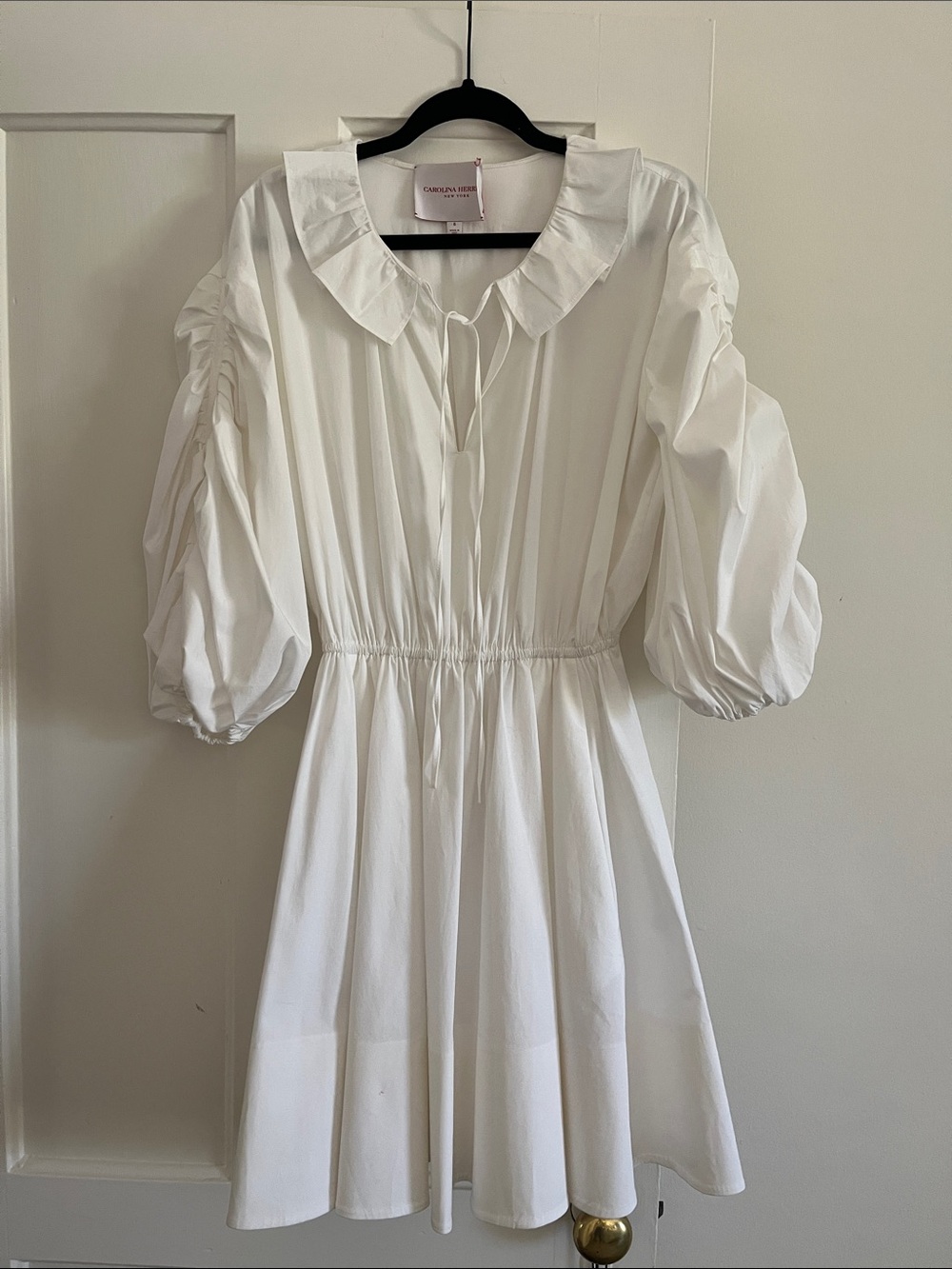 Carolina Herrera Women’s White Ruffled Collar Cotton